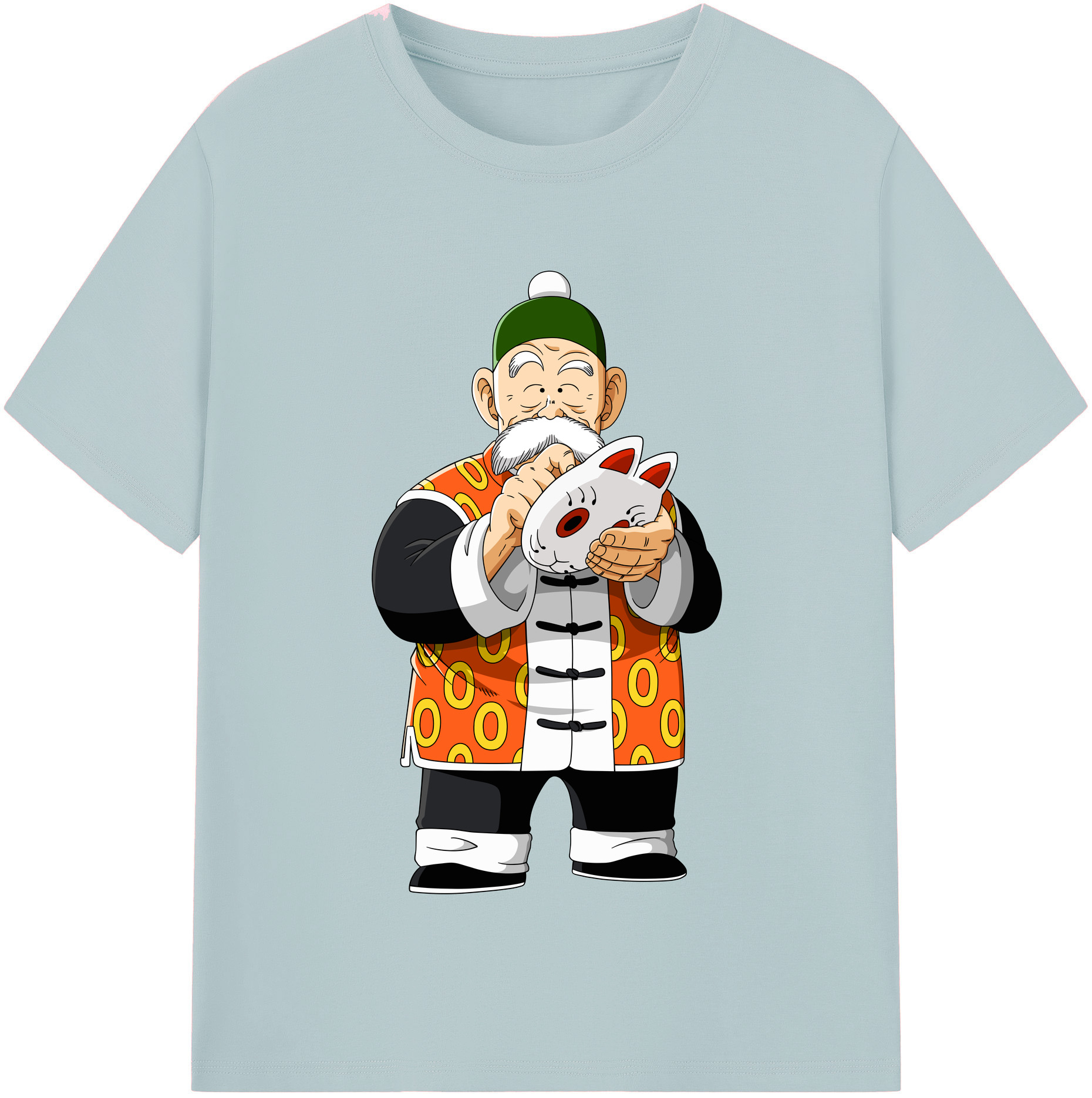 （画像用） ドラゴンボール 亀仙人（かめせんにん） DRAGON BALL Master Roshi Kame Sennin 綿100％半袖Tシャツ（フロントプリント）